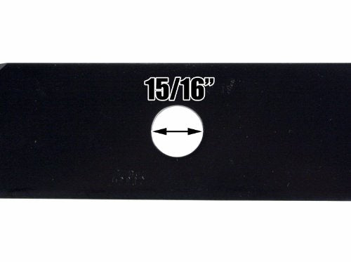 USA Mower Blades U15205BP (3) High-Lift for Exmark 103-6383 103-6383-S Length 20-1/2 in. Width 2-1/2 in. Thickness .250 in. Center Hole 15/16 in. 60 in. Deck