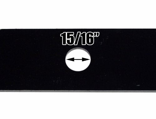 USA Mower Blades U15059BP (3) Extra High-Lift for Exmark 103-6401 103-6401-S Length 16-1/4 in. Width 2-1/2 in. Thickness .250 in. Center Hole 1 in. 48 in. Deck