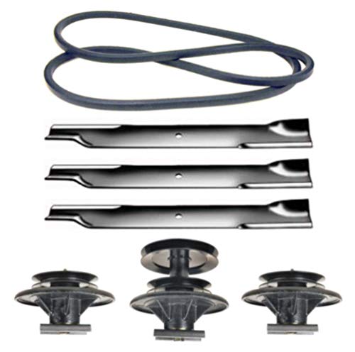 Toro 62" Z252L Z253 Z255 Z256 Z257 Z283L Z286E Z287L Z288E Z Master Mower Deck Parts Rebuild Kit Spindle Assemblies Blades Belt Fits Models 74203 74209 74212 74213 74225 74226 74231 74234 74236 74240