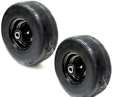 (2) Wright Stander 72460026 Front Solid Puncture Proof Tire Assembly11x4x5
