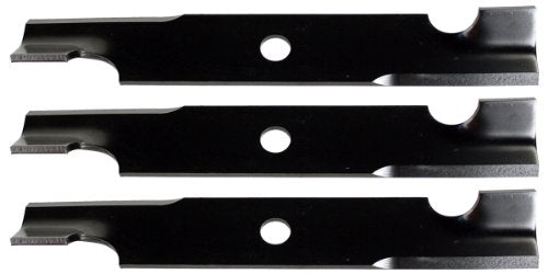 USA Mower Blades U15059BP (3) Extra High-Lift for Exmark 103-6401 103-6401-S Length 16-1/4 in. Width 2-1/2 in. Thickness .250 in. Center Hole 1 in. 48 in. Deck