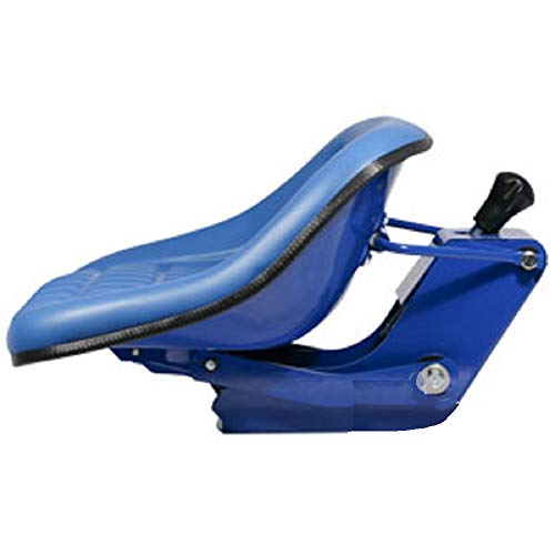 Ford New Holland Seat Assembly with Suspension Blue Vinyl Heavy Duty 1110 1310 2000 3000 4000 5000 7000