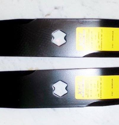 DMMA2434D Set of 2 Heavy Duty to fit MTD Fits Cub Cadet Mower Blades 742-04290 942-04290 742-04244 942-04361