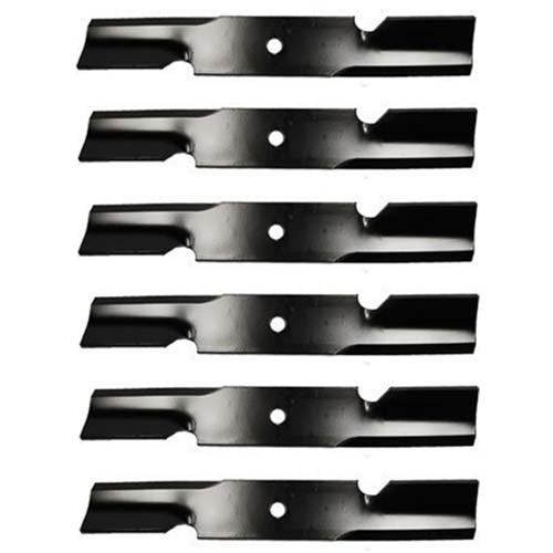 (6 Pack) Premium Replacement Notched Lawn Mower Deck Blade fits Oregon 496727 496-727 90-721 91-209 | 21" x 2 ½"