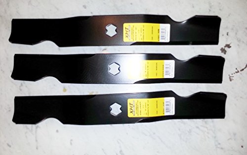 XHT DMCC1428 Set of 3 Mower Blades to fit Cub Cadet MTD 50" 742-04053A 742-04056