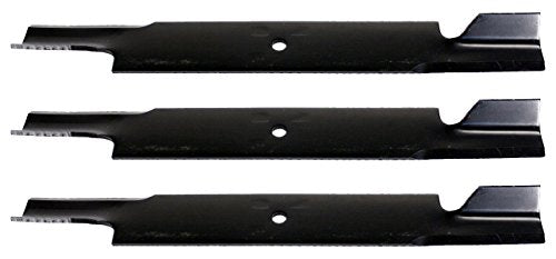 USA Mower Blades U132773BP (3) High-Lift for Hustler 795260 Windsor 50-4010 Length 24in. Width 3in. Thickness .250in. Center Hole 5/8in. 60in. and 72in. Deck