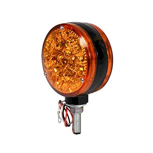 28A43 Universal 12 Volt LED Amber Safety Light 25 Diodes per Side