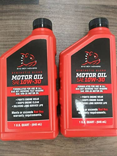 2 Quart Special Bad Boy Mower OEM Engine Oil 085-6015-00