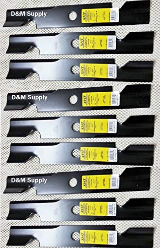XHT DMEM1895 Set of 9 Heavy Duty to fit Exmark 48" Mower Blades 103-6401 103-6381 11231 92-029 103-6396 1036381 1036396 109-6872 116-5177 1165496S 1036401S