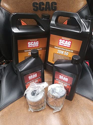SCAG Genuine OEM Hydraulic Oil Change Kit For Cheetahs SCZ SCZII 61" & 72"