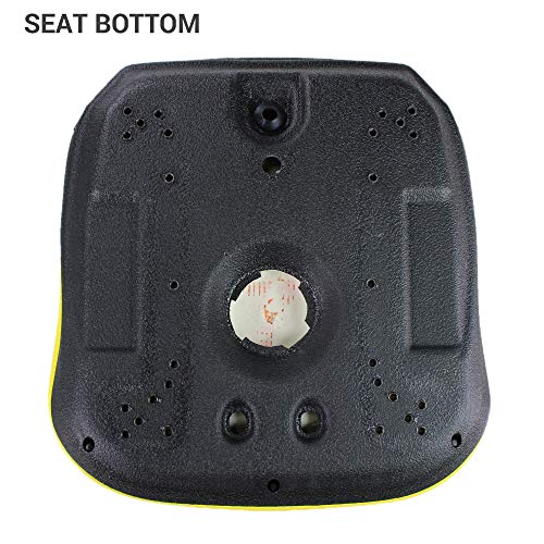 E-LGT125YL Universal Yellow Vinyl Seat for L&G, UTV, Tractor & Skid Steers