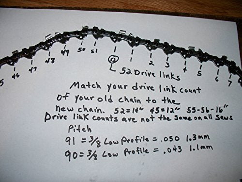 6 91PXL057G NEW Oregon 16" chainsaw saw chain 3/8 LP .050 57 DL S57 91PXL57CQ .#GH45843 3468-T34562FD159418