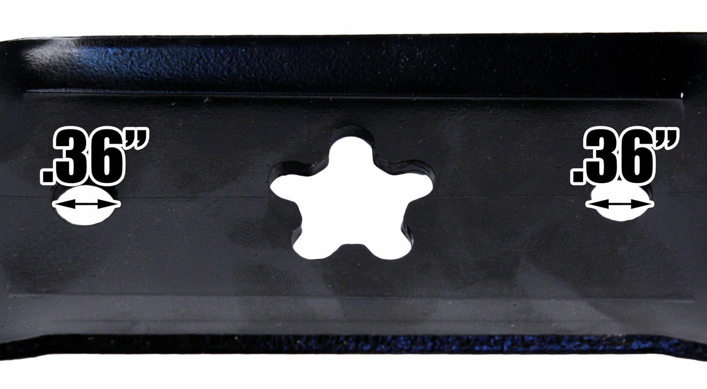 USA Mower Blades (4) Mulching for AYP 917532422719, 532422719, 42" Decks