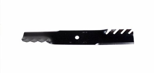 USA Mower Blades (3 MB022BP Toothed High-Lift for Bad Boy 038000300 Jacobsen 390665 Length 18 in. Width 2-1/2 in. Thickness .203 in. Center Hole 5/8 in. 36 in. 52 in. 54 in. Deck