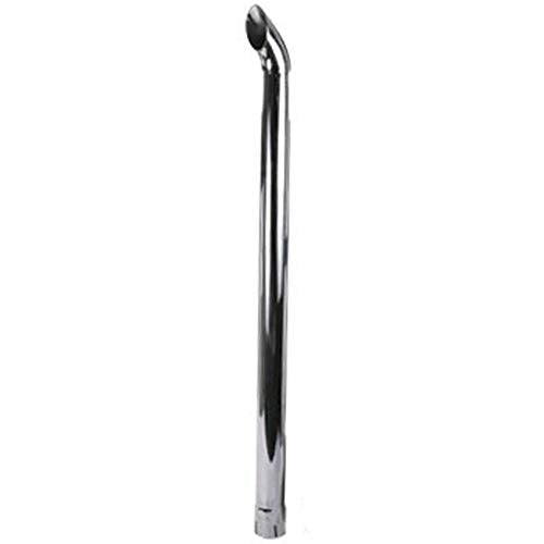 ZNL89025C New Universal Products 48 Inch Curved Chrome Exhaust Stack