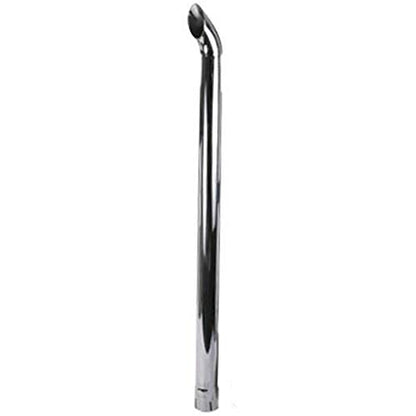 ZNL89025C New Universal Products 48 Inch Curved Chrome Exhaust Stack