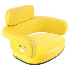 Ai Ty26545 Seat Cushion Kit; 3 Piece Yellow Vinyl Fits John Deere Combine