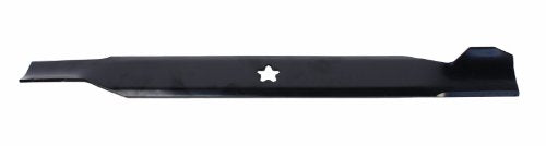 USA Mower Blades (2 AYP498BP High Lift Blade Fits AYP Craftsman Husqvarna 127843 134149 127843 138498 532127843 Length 21 in. Width 2 1/4 in. Thickness .150 in. Center Hole 5 PT ST 42 in. Deck