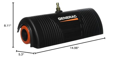 Generac 6133 12-Inch Power Broom for Gas Pressure Washers, 4 High Pressure Nozzles, Cleans Decks, Patios, Walkways, Compatible with 4000 PSI