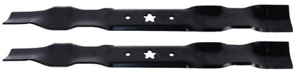 USA Mower Blades (2 AYP340BP Mulching Blade Fits AYP Craftsman Husqvarna 134149 24676 422719 424752 531005085 531307223 Length 21in. Width 2 1/4in. Thickness .150in. Center Hole 5 PT ST 42in. Deck