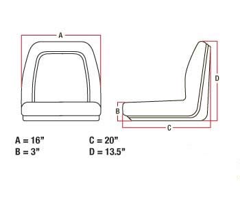 Universal Tractor seat vld