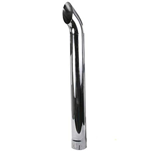 ZNL89054C New Tractor Chrome Exhaust Stack Curved 48" Long Slotted 3 1/2" ID