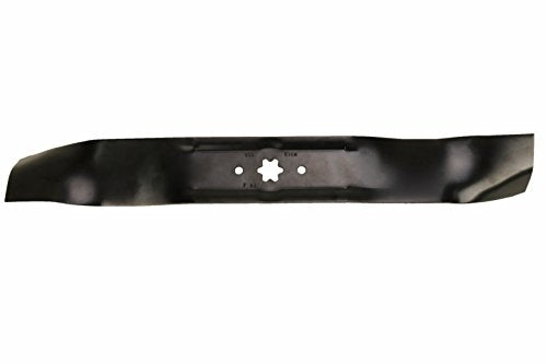 USA Mower Blades (2 MTD616MBP Toothed Extra High-Lift for MTD 490-100-M115 942-616 742-04087 Length 21-3/16 in. Width 2-3/4 in. Thickness .150 in. Center Hole 6 Point Star 38 in. Deck