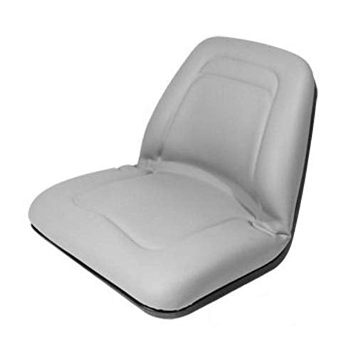 A-TM555GR Universal Gray Deluxe Lawn Mower High Back Seat with Out Side Track
