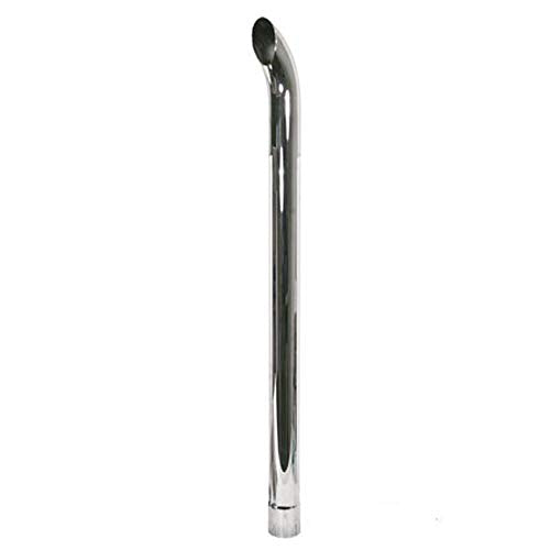 ZNL89051C New Tractor Chrome Exhaust Stack Curved 48" Long Slotted 3" ID