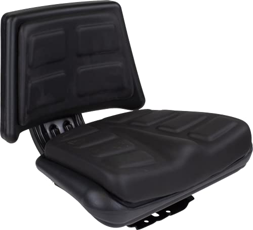 A & I Products Seat, Universal w/ Trapezoid Back, BLK. Replacement for Ford - New Holland Part Number T110BL