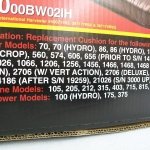 Three Pc Seat Cushion Set IH International Tractors 706,806,826,856,1066,1206,1256,1456 373903R92-3