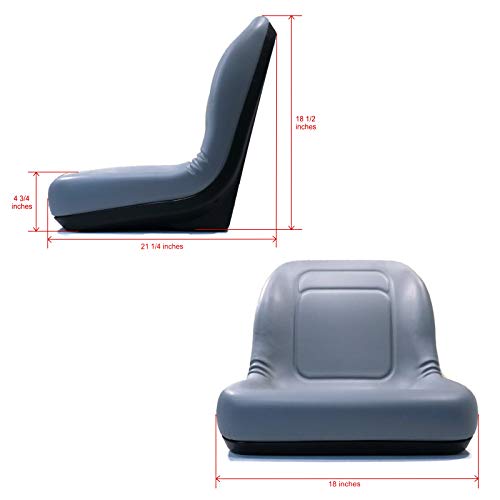 A&I Universal Vinyl Bucket Seat - Gray, Model Number LGT100GR