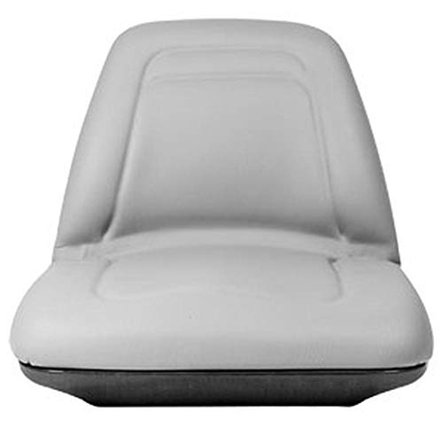 A-TM555GR Universal Gray Deluxe Lawn Mower High Back Seat with Out Side Track