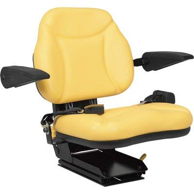 A & I Products Big Boy Suspension Tractor Seat - Yellow, Model Number BBS108YL