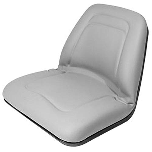 A-TM555GR Universal Gray Deluxe Lawn Mower High Back Seat with Out Side Track