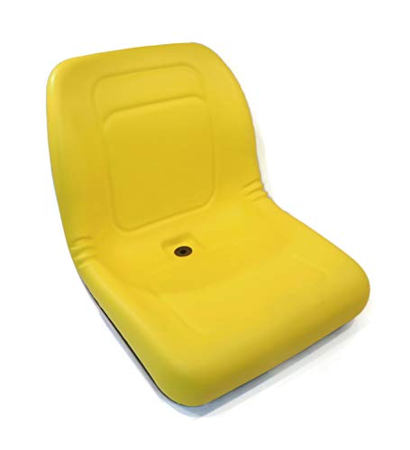 Deluxe High Back Universal Seat for UTV, Mower Tractor, Skid Steer Loader Water Proof (Yellow)