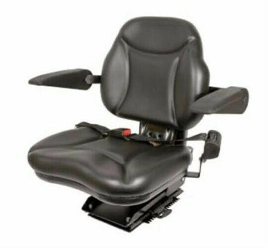 A & I Products Big Boy Seat; w/ Armrests, BLK Replacement for Case-IH Part Number BBS108BL
