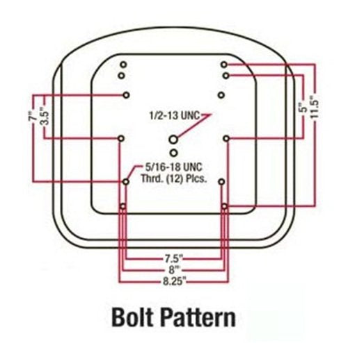 A & I Products Michigan Style Seat, w/o Slide Track, YLW. Replacement for Allis Chalmers Part Number TM333YL