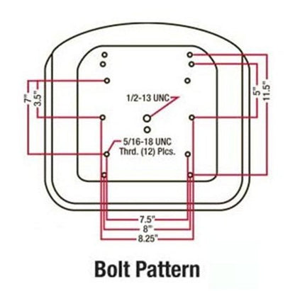 A & I Products Michigan Style Seat, w/o Slide Track, YLW. Replacement for Allis Chalmers Part Number TM333YL