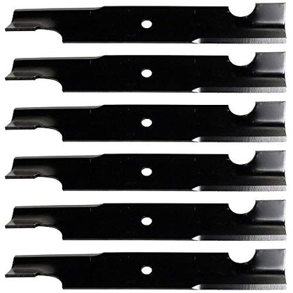 B1SC2800 Pack of Six 16.5" Long 2.5" Wide Notched Universal Lawn Mower Blades