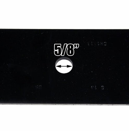 USA Mower Blades (3 CMB111BP Toothed Low Lift Blade Fits Ferris Kees Lesco Snapper Wright 1520842 823006 0788 50170 Length 21in. Width 3in. Thickness .250in. Center Hole 5/8in. 60 61in. Deck