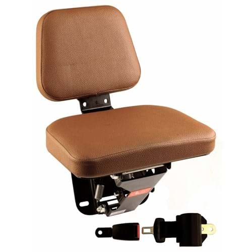 Aftermarket Replacement For Side Kick Seat, Brown Vinyl SR173569