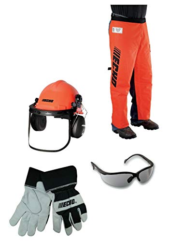 99988801527 Echo Echo Chainsaw Safety Kit: Chaps + Helmet + Ear Muff's + Gloves + Glasses