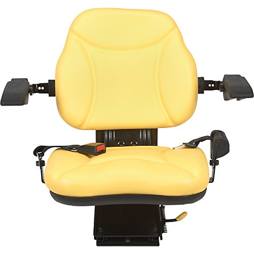A & I Products Big Boy Suspension Tractor Seat - Yellow, Model Number BBS108YL
