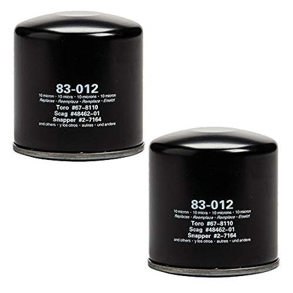 Oregon 2pk Oil Filter Scag Toro Tiger Cat Riding Mowers 484862-01 67-8110