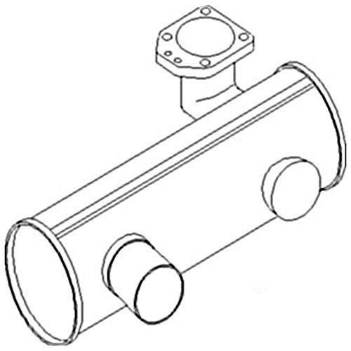1694963M5 Fits Massey Ferguson Parts Muffler 390, 390T, 393, 398