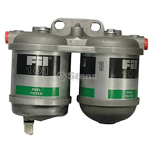 3003-3105 Dual Fuel Filter Assy, w/alum. bowl