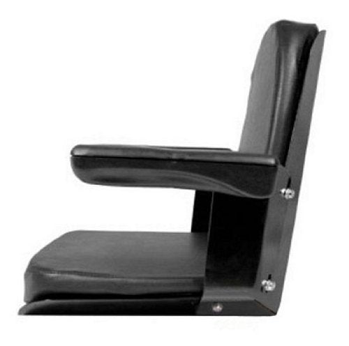 A & I Products Complete Seat, w/ Flip-Up Arms, BLK VINYL Replacement for Case-IH Part Number CS140-1V