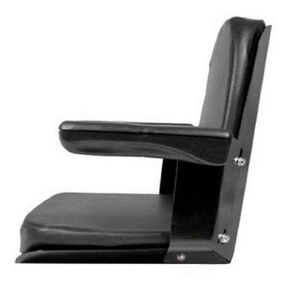 A & I Products Complete Seat, w/ Flip-Up Arms, BLK VINYL Replacement for Case-IH Part Number CS140-1V