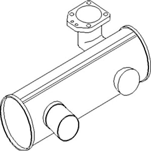 1694963M5 Fits Massey Ferguson Parts Muffler 390, 390T, 393, 398
